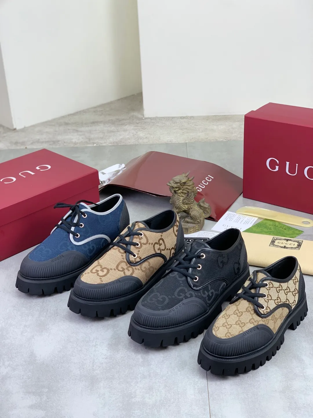 Men's Men's Shoes 💰P420 💰【New Style】 Gucci lazy slip-on couple 🧑‍🤝‍🧑 style high-top leather shoes hot selection (Gucci GUCCI) official website latest Gucci lazy 🎁 leather shoes, hot style 💥 style is simple and elegant, exclusive for trendy men. Unique official website latest brand original double G pressure Floral elements 👑 Original Gucci decoration, fashionable and elegant, fabric original calfskin with double G denim ✅ Fully imported soft sheepskin lining, official website designated wear-resistant lightweight foam business outsole, classic model taken in kind 🎬 Size: 35-46 Various colors available